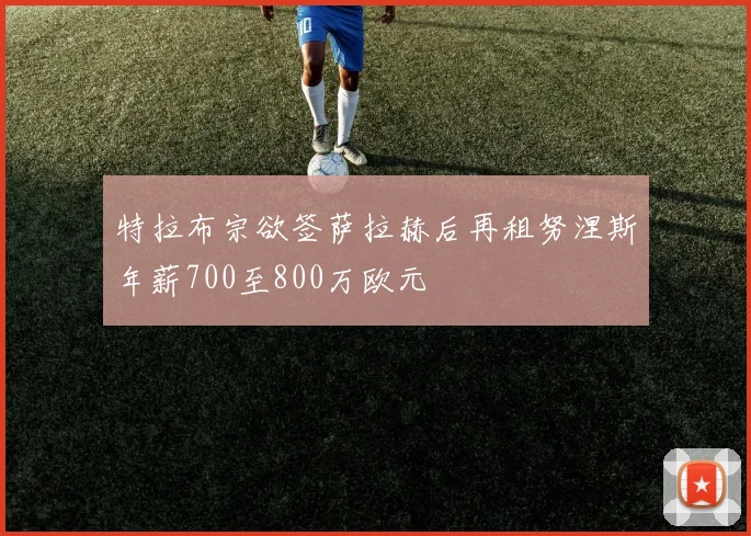 特拉布宗欲签萨拉赫后再租努涅斯年薪700至800万欧元